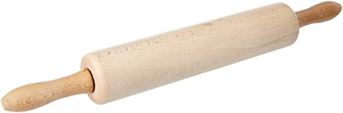 Zeller 23515 Teigroller, Backrolle, Nudelholz, Buche, ca. 43 x 5,5 cm
