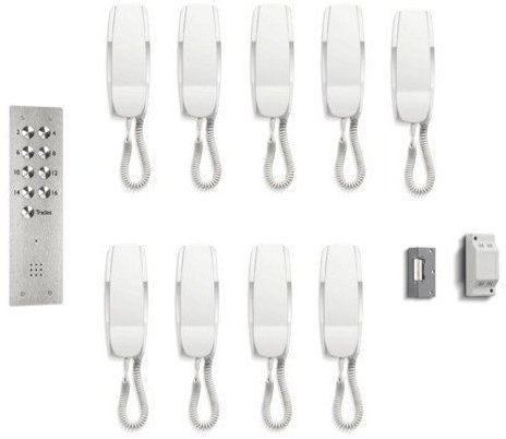 TC258- BELL VRK9 9WAY VANDAL PROOF AUDIO DOOR ENTRY INTERCOM SYSTEM & LOCK/DOOR RELEASE FLUSH