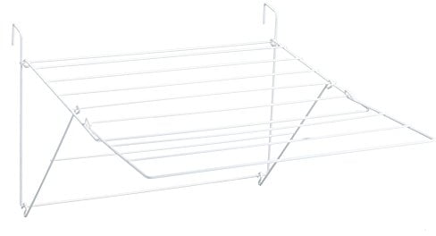 Sauvic Tendedero de balcón Extensible Acero plastificado Blanco