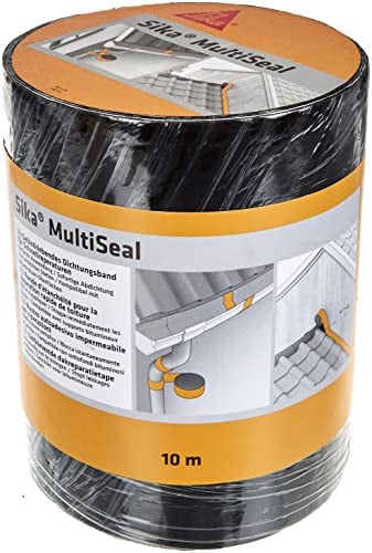 Sika 3734 MultiSeal Abdichtungsband, selbstklebend, Kaltkleber, 200mm x 10m, Farbe: Grau