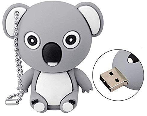 Ulticool - Koala Bär 16 GB - USB Flash Pen Drive - Memory Stick Daten Aufbewahrung - Speicherstick - Grau