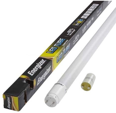 ENERGIZER HighTech T8 Led Tube - Retrofit Fluorescent Tube Replacement - Includes Starter (6000k - Daylight, 6ft - 1800mm 30w (70w Replacement))