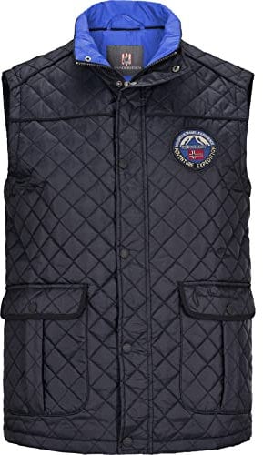 Jan Vanderstorm Homme Gilet Matelassé Rodewin Bleu, L - 54