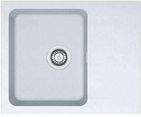 Franke OID 611-62 114.0286.444 Tectonite Orion 444-Fregadero empotrable, Color Blanco, Cromo, 620 x 500 month