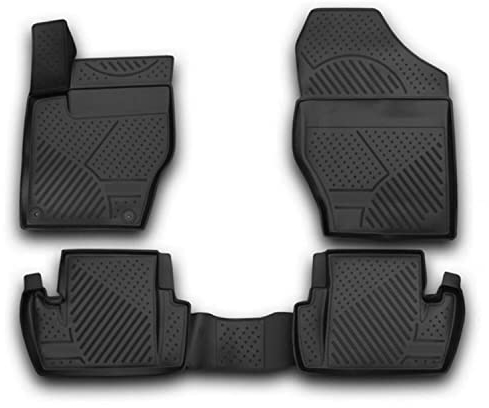 OMAC Gummimatten Fußmatten kompatibel mit Citroen C4 2011-2020 TPE Automatten Schwarz 4X