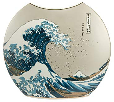 Goebel Die Welle & Vase 20 cm Porzellan Artis Orbis Hokusai