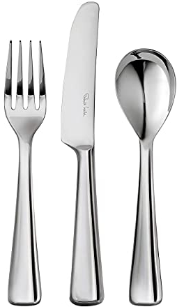 Robert Welch Malvern Bright, 3 Piece Children's Cutlery Set. Made from Stainless Steel. Dishwasher Safe.