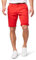 TOM TAILOR Herren Josh Regular Slim Chino Shorts mit Gürtel 1007868, 17761 - Tibet Red, 36