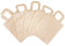 5 Stück Kinder Stoffbeutel, unbedruckt, zum Bemalen, Besticken, Bekleben 22 x 27 cm, 100% Baumwolle, 2 kurze Henkel Kinder Bastelset, Apothekerbeutel Einkaufstasche Natur
