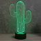 Lampe Fan Cactus 16 Couleurs PERSONNALISÉE, Avec Un Nom Ou Un Message, 3D LED Illusion Lampe Disponible en Plusieurs Modèles, Lampe de Chevet à Lumière d’ambiance Parfaite Pour Tout le Monde