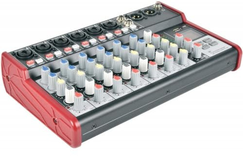 Citronic | Mezclador compacto CSM con USB y Bluetooth | 6 mono + 1 estéreo