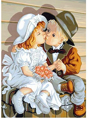 MXJSUA Diamond Painting Set, Jungen und Mädchen 5D Diamant Painting Bilder 30x40 cm mit Diamond Painting Zubehör für Erwachsene, Crystal Art Wand Deko