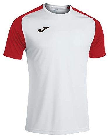 Joma Academy Iv, Camiseta Hombre, Blanco-rojo, L