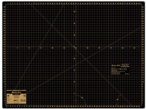 Hemline Gold Schneidematte A2 inch + cm / 60 x 45 cm (schwarz/ gold)