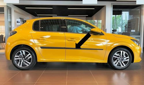 Spangenberg Lattes latérales noires compatibles avec Peugeot 208 II deuxième génération également e-208 à partir de l'année de construction 06.2019 - F14 (3700014)