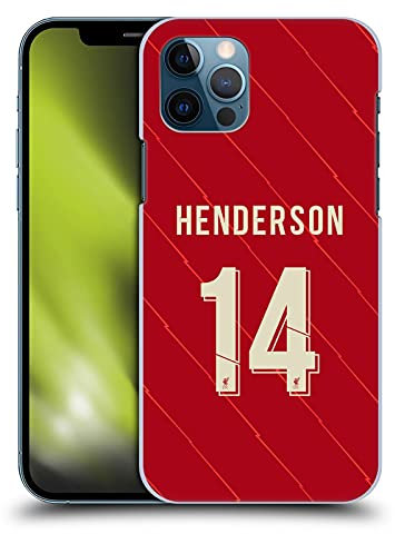 Head Case Designs Officially Licensed Liverpool Football Club Jordan Henderson 2021/22 Players Home Kit 2nd Group Hard Back Case Compatible With Apple iPhone 12 / iPhone 12 Pro
