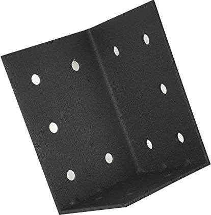 woplus Bettverbinder Bettwinkel Maß: 70x70x104 mm schwarz oder silber Bettenwinkel Winkel Eckverbinder Stahl Winkel (4, Schwarz)