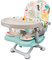 YOLEO Sitzerhöhung Stuhl Kind, Tragbarer Hochstuhl für Baby, nur 2 kg, Booster Sitz mit Sicherheitsgurt und Abnehmbarem Tablett und PU Kissen, Geeignet für Kinder von 6 bis 36 Monaten
