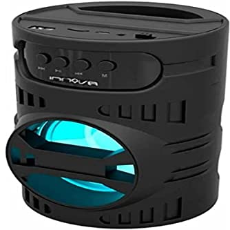 Innova Altavoz portátil Innsoul 5W 800mAh Bluetooth Negro/Azul Ø11,5x16 cm