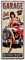 Großes 50 x 20 cm, Retro Blechschild - 60er Oldtimer Pin-Up Girl Schild, Route 66 Style, Full Service Garage, Deko Werkstatt Schild