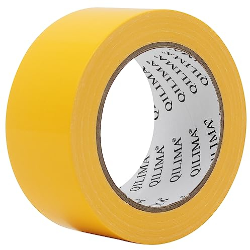 QILIMA Panzertape extra stark, 25.1 m x 50 mm – Wasserdichtes Reparaturband für innen & außen gewebeverstärktes Reparaturband, 1 Rollen (Gelb)