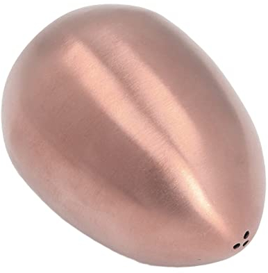 Esparcidor de azúcar en polvo de acero inoxidable para cacao, azucareros y espolvoreadores de especias para chocolate, azúcar en polvo, azúcar, sal, cacao, harina, café, diseño de forma de huevo (oro