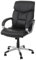 Décoshop26 - Silla de oficina con ruedas, función de masaje con calefacción giratoria sintética, color negro 04_0001920
