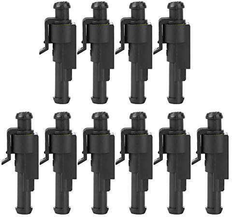Wasserdichter Elektrischer Verkabelungsstecker, 10er-Set, 1-poliger Wasserdichter Elektrischer Steckverbinder, Auto-Elektrokabel, Kfz-Zündkerzenstecker