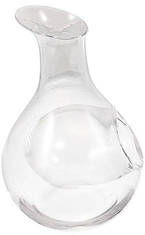 MAGICLULU Ice Wine Jug Glass Decanter Creative Design for Ice Cubes Wine Container for Home Party Bar