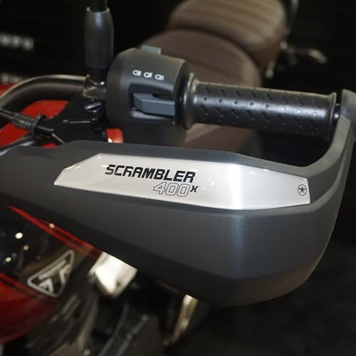 labelbike - Adesivi in Resina Gel 3D Moto Paramani Decorazioni e Protezioni compatibili con Triumph Scrambler 400 X