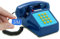 Opis PushMeFon Mobile 4G - Téléphone de Bureau rétro pour réseaux 4G/5G avec Voice Over LTE en Forme de téléphone à Touches des années 80 avec Vraie Sonnette en métal (Bleu foncé)