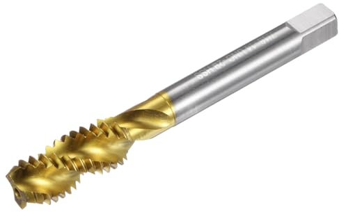 QUARKZMAN Tarauds à Filetage en Spirale, 7/16-14 UNC 2B, Taraudage de Vis, Acier Rapide Revêtu de Titane 6542, Outils de Taraudage pour Machiniste et Réparation