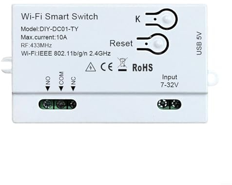 Interruptor temporizador inteligente para bricolaje para Tuya WiFi Automation Remote On/Off, ahorro de energía