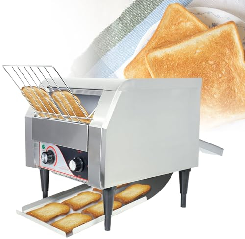 Hot Dog Toaster with 60~200℃ Adjustable Temperature,Breakfast Food Making Toasting Machine, Electric Commercial Toaster Oven,300