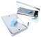 Plaque d'obturation double - Plaque murale - Cache pour prises électriques - Vis incluses (Chrome) (2)