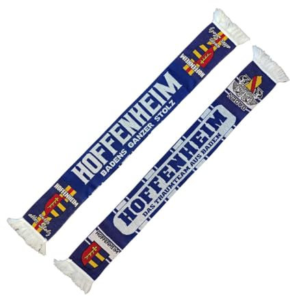 Wallitschek Hoffenheim Schal - Badens ganzer Stolz, blau-weiss, Fussball, 1899, Fanschal, Strickschal