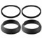 Trap Inlet/Outlet Rubber Washers Mix Pack of 4 for Sink, Drain, Elbow, Basin, Bathroom Trap Fitting