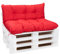 Setgarden® Palettenkissen-Set, Kissen für Gartenmöbel aus Paletten, Outdoor Rücken und Sitzkissen, Gartensitzkissen viele Farben und Größen (Rot, Set 120x60 sitzkissen + 120x40 rückenkissen)