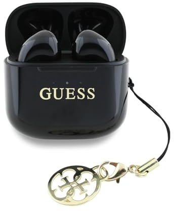 CG MOBILE Guess Charm TWS Wireless Earphones With Glossy Effect & Classic Logo Print - Black