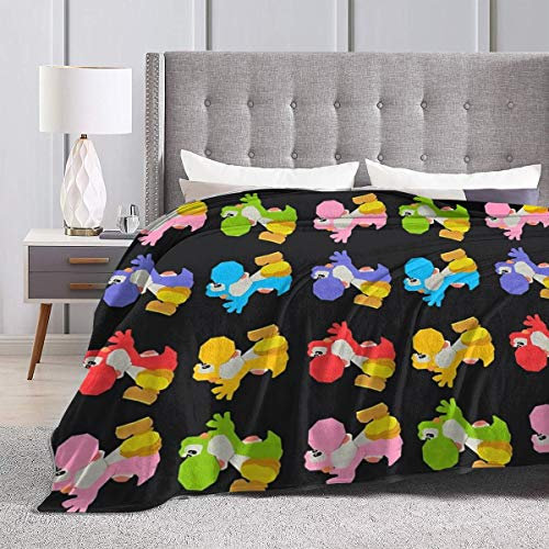 ATOurDealss Paper Craft Yoshis Yoshi & 39s Crafted World Sticker, ultraweiche Mikrofleece-Decke, Couch, 152,4 x 50 cm