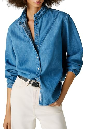 Pepe Jeans Damen Regular Denim Blouse Hemd (1er Pack)
