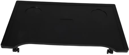 Klappbarer Rollstuhltisch mit Getränkehaltern aus ABS Kunststoff, Schwarz | 1 Stück, Werkzeugfreie Montage und Faltbares Design, für Rollstühle und Elektrorollstühle