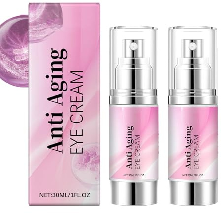 Firming Eye Cream for Dark Circles and Puffiness Eye, Deeply Hydration, Firming & Anti-Aging, Smooths Fine Lines & Wrinkle, Lifting and Tightening, Eyes Bags Remover, Eye Serum (2pcs)