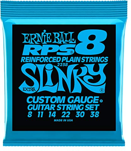 Ernie Ball, Extra Slinky RPS Nickel Wound, Corde per chitarra elettrica, diametro 8-38