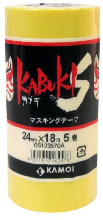 KAMOI Abklebeband (5 Rollen) 24 mm x 18 m Kabuki-S (Japan Import)
