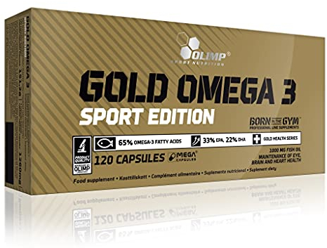 5 x Olimp Gold Omega 3 Sport Edition, 120 Kapseln (5er Pack)