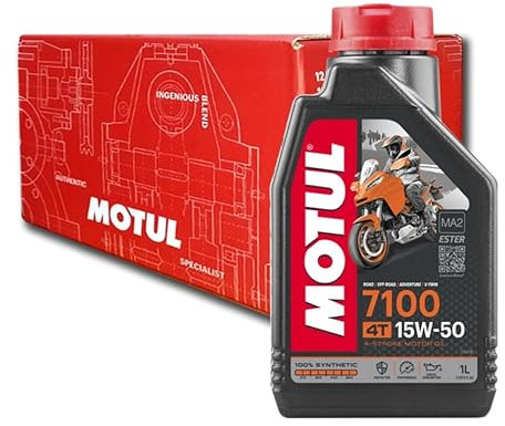 Motul Motorradöl 7100, 15 W-50, 4-Takt, synthetisch, 1 Liter, 104298 (3)