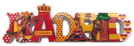 3D Buchstaben Madrid Kühlschrank Kühlschrankmagnet Tourist Souvenirs Handgemachte Harz Handwerk Magnetische Aufkleber Home Küche Dekoration Reise Geschenk