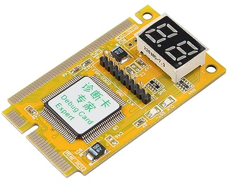 Futheda Mini Pci/Pci-E Karte Lpc Pc Laptop Analysator Tester Modul Diagnose Post Test Card Board Kompatibel mit Notebook Laptop Asus TCL