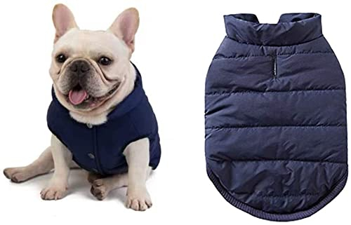 Meioro Wintermäntel für Hunde, Kleidung, warm, Winter, gefüttert, Mantel, Französische Bulldogge, Mops, Hunde, Kleidung, Weste